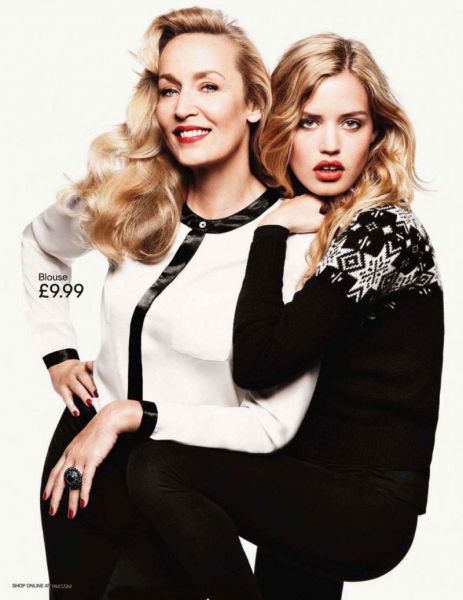 H&M HOLIDAY COLLECTION Z JERRY HALL I GEORGIĄ MAY JAGGER